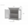 Nova Solo Halifax Display Buffet with 4 Glass Doors - Dimension - Nova Solo Halifax Display Buffet with 4 Glass Doors - Dimension