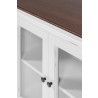 Nova Solo Halifax Accent Display Buffet, with 4 Glass Doors - Closeup Angle