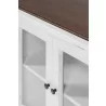 Nova Solo Halifax Accent Display Buffet, with 4 Glass Doors - Closeup Angle - Nova Solo Halifax Accent Display Buffet, with 4 Glass Doors - Closeup Angle