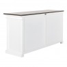 Nova Solo Halifax Accent Display Buffet, with 4 Glass Doors - Back Side Angle