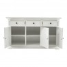 Nova Solo Provence Classic Sideboard with 3 doors - Front Opened Angle