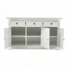 Nova Solo Provence Classic Sideboard with 3 doors - Front Opened Angle - Nova Solo Provence Classic Sideboard with 3 doors - Front Opened Angle