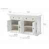 Provence Accent Buffet - Dimensions