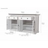 Nova Solo Provence Accent Classic Buffet - Dimension