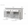 Nova Solo Provence Accent Classic Buffet - Dimension - Nova Solo Provence Accent Classic Buffet - Dimension