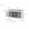  Nova Solo Buffet With 4 Basket Set - Dimension -  Nova Solo Buffet With 4 Basket Set - Dimension