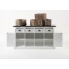 Nova Solo Halifax Contrast Buffet with 4 Baskets - Front Angle