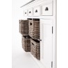  Nova Solo Buffet With 4 Basket Set - Angled Side with Closed Drawers