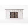  Nova Solo Buffet With 4 Basket Set - Front with Drawers Closed