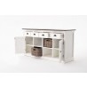  Nova Solo Buffet With 4 Basket Set - Angled with Drawers Opened