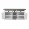 Nova Solo Halifax Accent Buffet, with 5 Doors - Front Opened Angle - Nova Solo Halifax Accent Buffet, with 5 Doors - Front Opened Angle