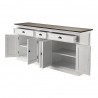 Nova Solo Halifax Accent Buffet, with 5 Doors - Front Side Opened Angle