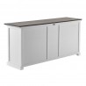 Nova Solo Halifax Accent Buffet, with 5 Doors - Back Side Angle