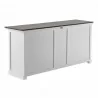 Nova Solo Halifax Accent Buffet, with 5 Doors - Back Side Angle - Nova Solo Halifax Accent Buffet, with 5 Doors - Back Side Angle