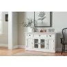 NovaSolo Halifax Mahogany Wood Buffet with 4 Doors 3 Drawers - Lifestyle - NovaSolo Halifax Mahogany Wood Buffet with 4 Doors 3 Drawers - Lifestyle