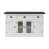 NovaSolo Halifax Mahogany Wood Buffet with 4 Doors 3 Drawers