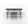 NovaSolo Halifax Mahogany Wood Buffet with 4 Doors 3 Drawers