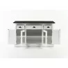 NovaSolo Halifax Mahogany Wood Buffet with 4 Doors 3 Drawers - NovaSolo Halifax Mahogany Wood Buffet with 4 Doors 3 Drawers
