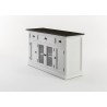 NovaSolo Halifax Mahogany Wood Buffet with 4 Doors 3 Drawers