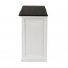 NovaSolo Halifax Mahogany Wood Buffet with 4 Doors 3 Drawers