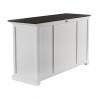 NovaSolo Halifax Mahogany Wood Buffet with 4 Doors 3 Drawers