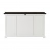 NovaSolo Halifax Mahogany Wood Buffet with 4 Doors 3 Drawers