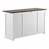 Nova Solo Halifax Accent Buffet, with 4 Glass Doors - 3 Drawers - Back Side Angle