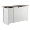 Nova Solo Halifax Accent Buffet, with 4 Glass Doors - 3 Drawers - Back Side Angle - Nova Solo Halifax Accent Buffet, with 4 Glass Doors - 3 Drawers - Back Side Angle