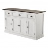 Nova Solo Halifax Accent Buffet, with 4 Wood Doors - 3 Drawers - Front Side Angle