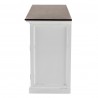 Nova Solo Halifax Accent Buffet, with 4 Wood Doors - 3 Drawers -  Side Angle