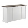 Nova Solo Halifax Buffet with 4 Doors 3 Drawers - Back Angled