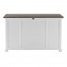 Nova Solo Halifax Buffet with 4 Doors 3 Drawers - Back View