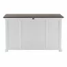 Nova Solo Halifax Buffet with 4 Doors 3 Drawers - Back View - Nova Solo Halifax Buffet with 4 Doors 3 Drawers - Back View