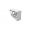 Nova Solo Buffet with 2 Drawers - Angled with White Background and Opened Drawers
