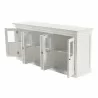 Nova Solo Halifax Buffet with 6 Glass Doors - Front Side Opened Angle - Nova Solo Halifax Buffet with 6 Glass Doors - Front Side Opened Angle