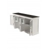 Nova Solo Halifax Contrast Buffet with 6 Glass Doors - Front Side Opened Angle