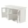 Nova Solo Halifax Buffet with 4 Glass Doors - Front Side Opened Angle - Nova Solo Halifax Buffet with 4 Glass Doors - Front Side Opened Angle