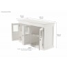 Nova Solo Halifax Buffet with 6 Glass Doors - Dimension