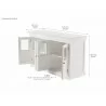 Nova Solo Halifax Buffet with 6 Glass Doors - Dimension - Nova Solo Halifax Buffet with 6 Glass Doors - Dimension
