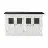 Nova Solo Halifax Contrast Buffet, with 4 Glass Doors - Front Angle - Nova Solo Halifax Contrast Buffet, with 4 Glass Doors - Front Angle