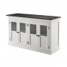 Nova Solo Halifax Contrast Buffet, with 4 Glass Doors - Side Soft Angle
