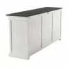 Nova Solo Halifax Contrast Buffet, with 4 Glass Doors - Back Side Angle - Nova Solo Halifax Contrast Buffet, with 4 Glass Doors - Back Side Angle