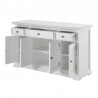 Nova Solo Provence Buffet, with 4 Doors and 3 Drawers - Front Side Opened Angle