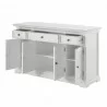Nova Solo Provence Buffet, with 4 Doors and 3 Drawers - Front Side Opened Angle - Nova Solo Provence Buffet, with 4 Doors and 3 Drawers - Front Side Opened Angle