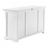 Nova Solo Provence Buffet, with 4 Doors and 3 Drawers - Back Side Angle