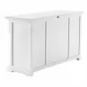 Nova Solo Provence Buffet, with 4 Doors and 3 Drawers - Back Side Angle - Nova Solo Provence Buffet, with 4 Doors and 3 Drawers - Back Side Angle