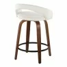 Walnut Wood, White Velvet, Black Metal - Walnut Wood, White Velvet, Black Metal