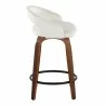 Walnut Wood, White Velvet, Black Metal - Walnut Wood, White Velvet, Black Metal