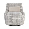 Sunpan Taira Swivel Lounge Chair - Shade Driftwood / Navarro Stone - Front Angle