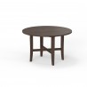 Alpine Furniture Arendal Round Table, Burnished Dark Oak - Front Side Angle